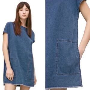 Wilfred Free "Nori" Denim Mini Dress